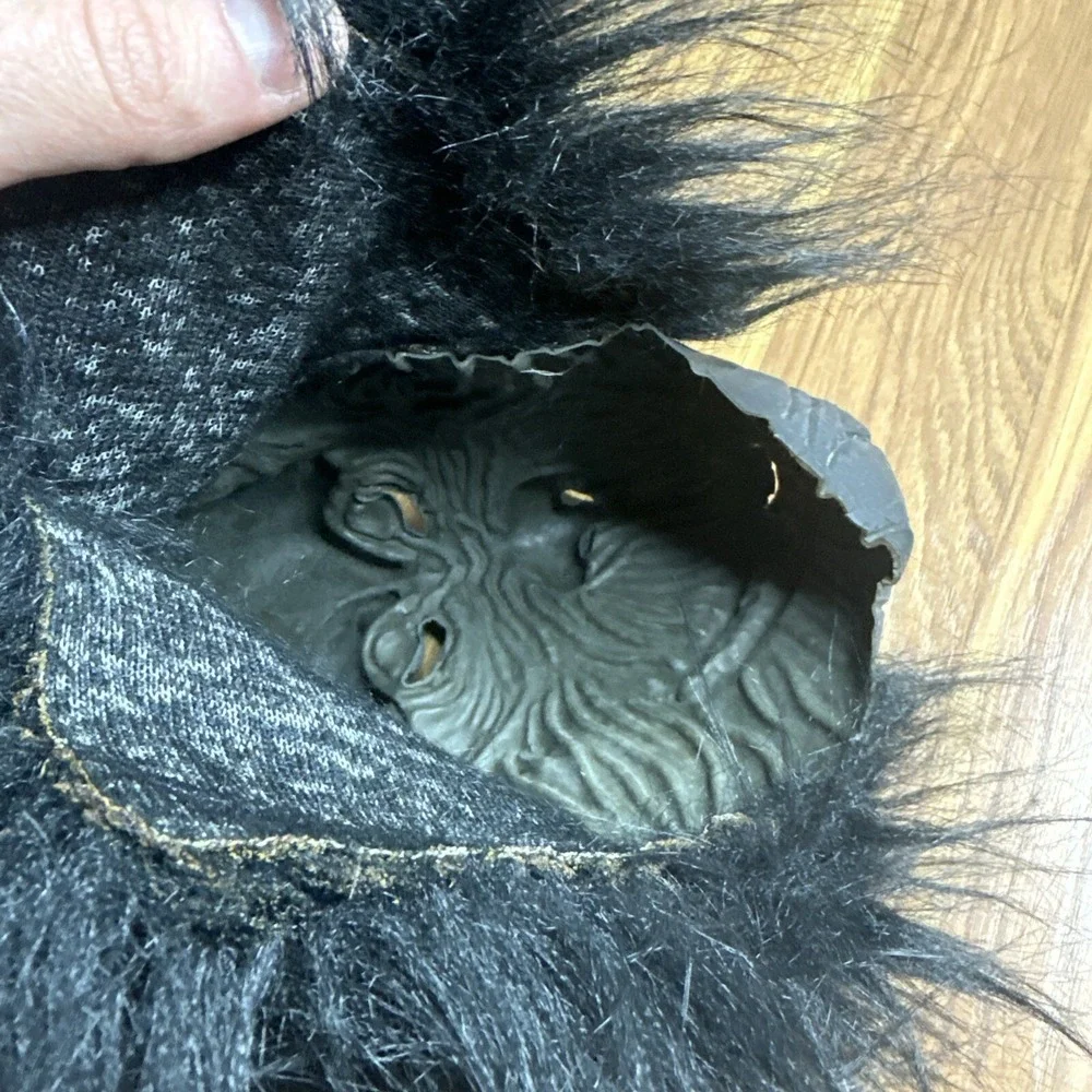 Gorilla Halloween Adult Mask Ape Monkey Mask Rubber Kong Teeth Fangs Costume